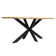 Vilmos 63" Rectangular Dining Table With MDF Top and Metal X-Shaped Base Kitchen Table - Seats 4-6 Person for Modern Home