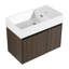 Armoire de salle de bain 30 po avec lavabo, portes à fermeture douce, fixation flottante, pour petite salle de bain