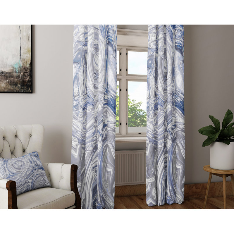 Semi Sheer Curtain Panel Pair, 40" W x 61" L