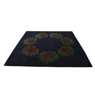 Tapis bleu marine 7 pi