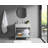 30" Natural Carrara Marble Console Bathroom Vanity with Sink, Silver Stainless Steel Frame and Glass Shelf-1208127021-1232766892