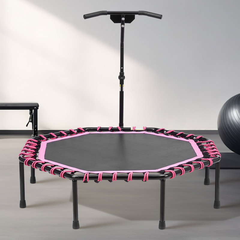 Freeport Park ft Octagon Backyard Trampoline, Black/Pink