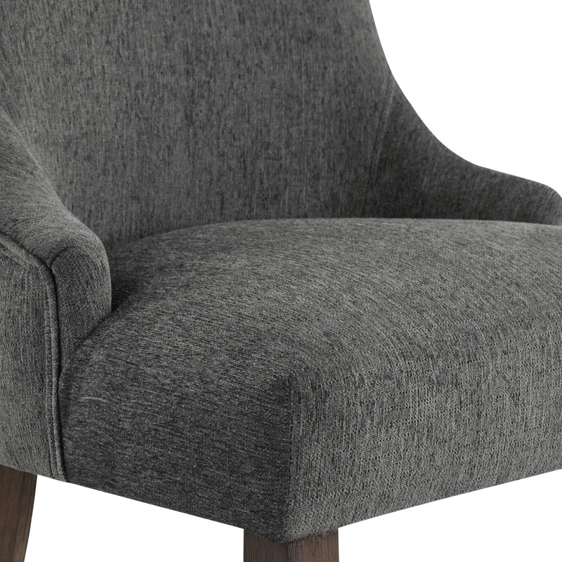 Chaise d'appoint Alzubair, Gris anthracite