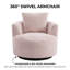 Fauteuil d'appoint pivotant à 360 ° Compression avec coussin-131151521