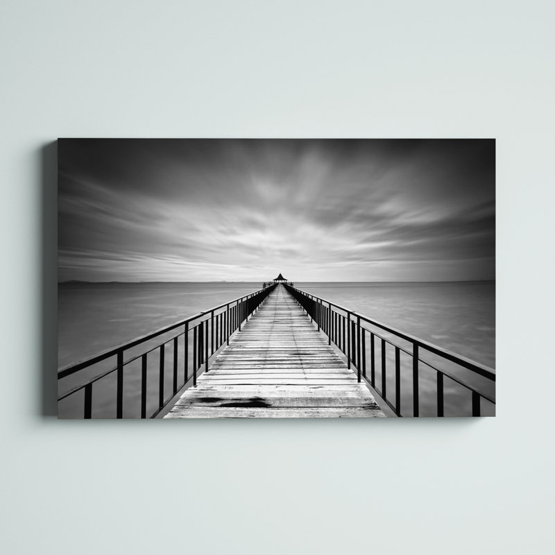 Michael de Guzman 'Withstand' Black and White Canvas Landscape Art, 16 x 24