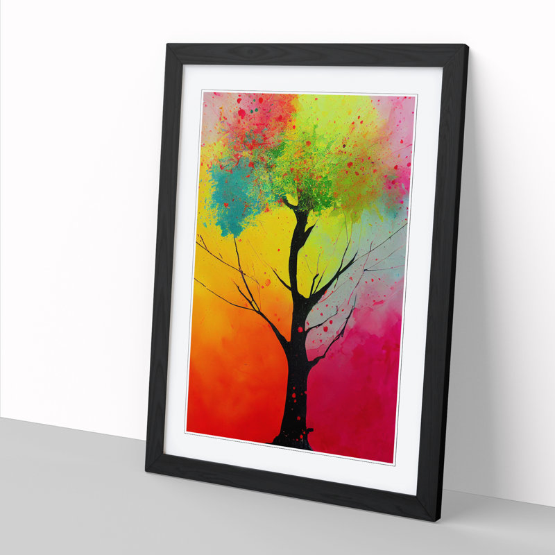 FRM-V0523-105X Apple Tree Vol.4 1 Piece Single Picture Frame Wall Art, 34cm H x 25cm W x 2cm D, Walnut Framed