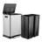 Steel Step On Multi-Compartment Trash/Recycling Bins - 16 Gallons-56432863