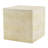 Faux Travertine Cube MGO Side Table Light Tan
