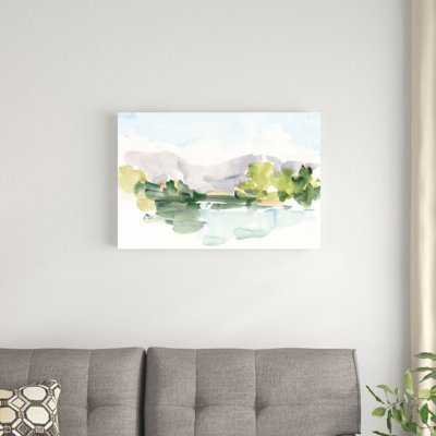 Tangerine Sunset II by Ethan Harper - Wrapped Canvas Painting