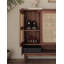 Armoire à chaussures moderne en bois massif avec rangement en rotin minimaliste-1779091781