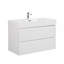 Ensemble de meuble-lavabo simple 35,8 po avec plateau en panneau de fibres à densité moyenne Codyn