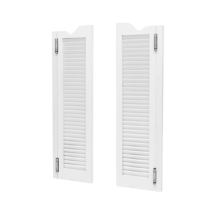 Solid Wood Café/Saloon Doors, 24.02" x 42.13", White