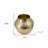 9" Gold Hammered Aluminum Round Table Vase
