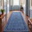 Tapis Dune2 traditionnel surteint uni bleu-gris-crème, lavable à la machine, antidérapant, à poils courts, pour l'intérieur et l'extérieur, adapté aux animaux domestiques, idéal pour le salon, la chambre, la salle à manger, l'entrée, le couloir ou le bureau.-958292934