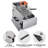 WeChef 12L Countertop Electric Deep Fryer with Basket Single Removable Tank Commercial