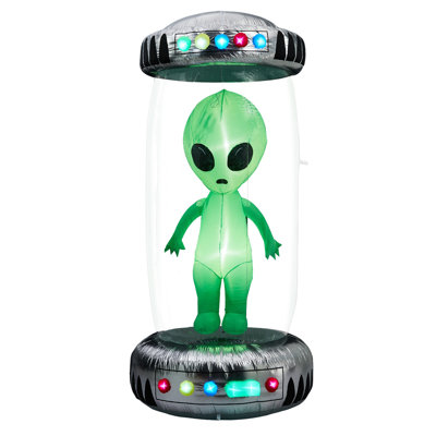 OVNI gonflable de 8,2 pi avec décor extérieur Alien