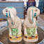 Staffordshire Bunny Hares Figurine-1057242399