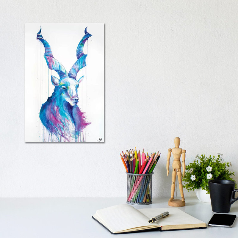 Shiro 1 Piece Wrapped Canvas Painting, 20.32 cm H x 30.48 cm W
