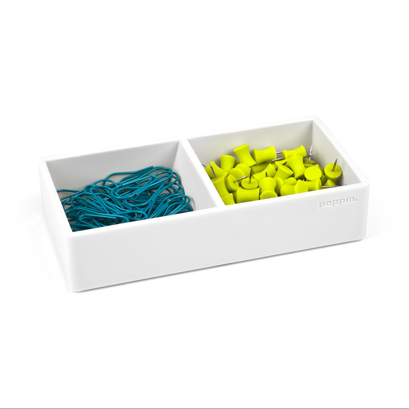 Silicone Desk Organizer, White