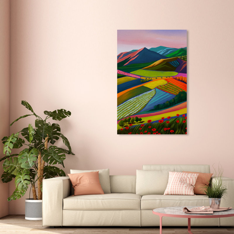 «My Bright Beautiful View», reproduction d'impression sur toile, H 54 po x l 36 po x P 1,5 po, Toile tendue