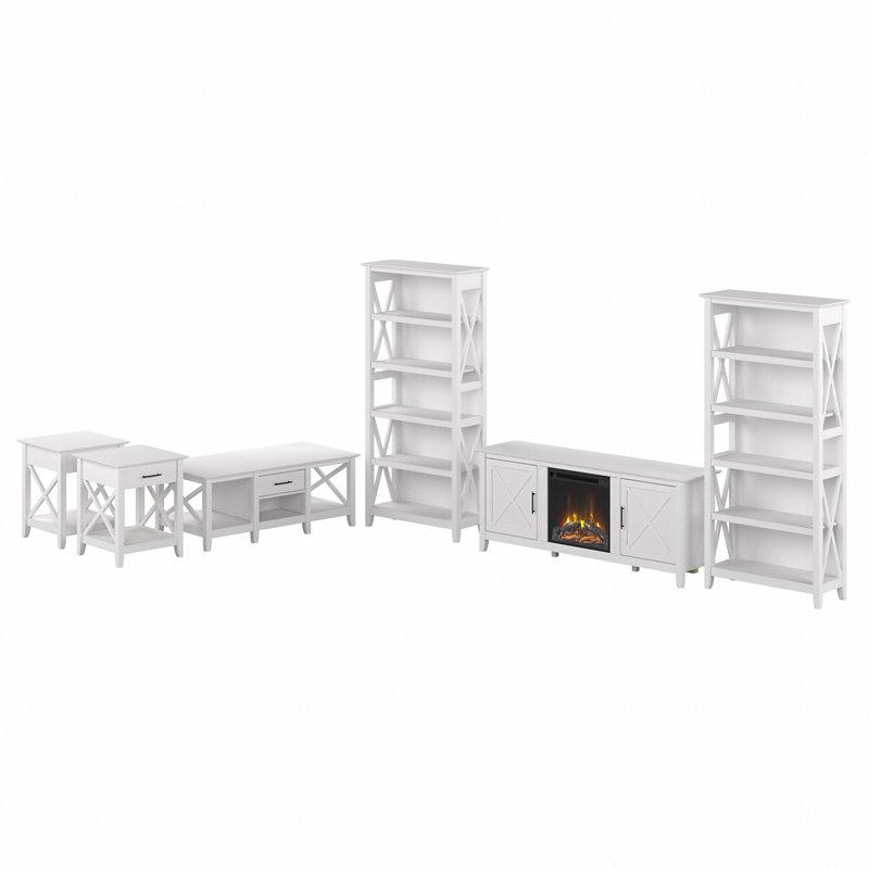 Ensemble de tables basses 4 pièces Veda, Chêne blanc pur