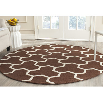 Deedgra Hand Tufted Wool Geometric Rug