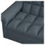 Canapé-lit gris foncé avec canapé-lit et dossier ajustable - canapé convertible compact moderne pour les petits espaces