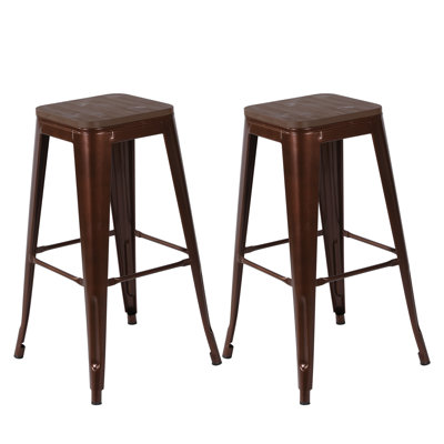 Ferriera Counter Stool with Metal Frame