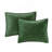 3 Piece Velvet Quilt Set Green-124095033
