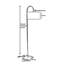 Élégante lampe sur pied scandinave, vison et noir / or, d'une hauteur de 64,9 pouces | Corps en métal durable avec capuchon en tissu | Douille E27 (40 W maximum) | Éclairage élégant pour les salons et les chambres à coucher modernes, parfait pour la décoration intérieure-1231695523