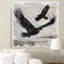 « birchbark eagle » par carol robinson, reproduction d’art sur toile tendue encadrée-19216409