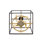 Rome 4 - Light 15" Caged Square / Rectangle Flush Mount