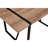 55" Rectangular Dining Table For 4-6 Persons, Modern Rustic Industrial Style With 1.5" Thick Wood Tabletop And Black Metal Legs, Stain-, Easy Assembly Table, X 32.2" 30.6", Tabletop, Stable-485265018