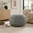 Yuny Knitted Cotton 20 X 20 Round Pouf