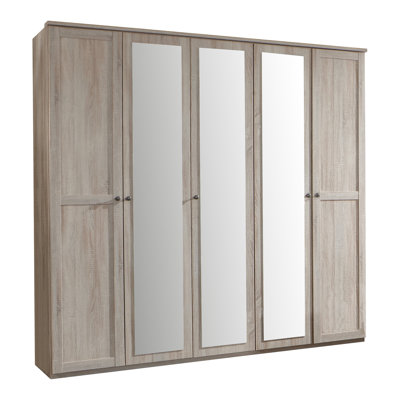 Pimm 6 Door Manufactured Wood Wardrobe
