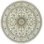 Tapis oriental Marko crème traditionnel 6 x 6 Indo Nain