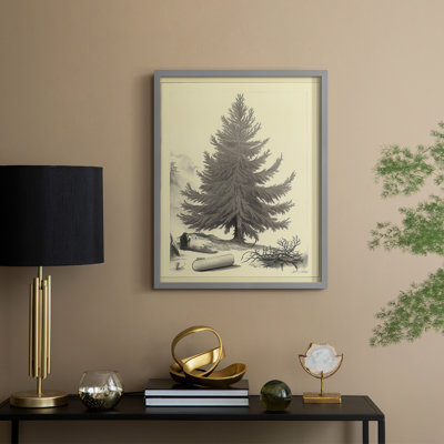 «Christmas Holiday Art», reproduction encadrée Lxxxv - bois massif