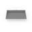 Badeloft 25.2" x 16.1" Rectangular Stone Resin Undermount Ramp Bathroom Sink UB-04-L-MGRY in Matte Gray-72049424