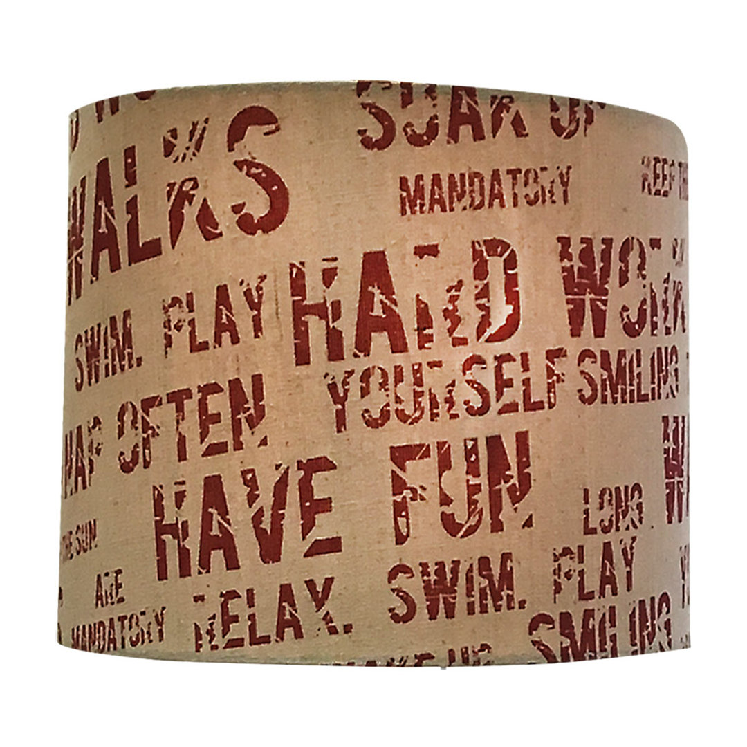 9'' H x 12'' W Paper Drum Lamp Shade Red Barrel Studio®