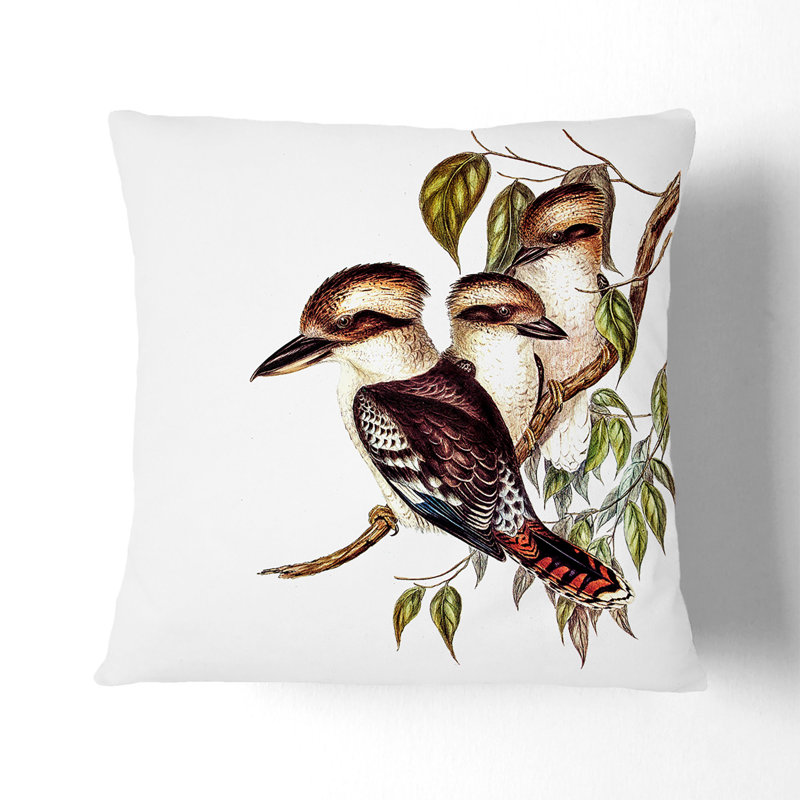 Floral Square Cushion, 55cm H x 55cm W x 20cm D, Stone