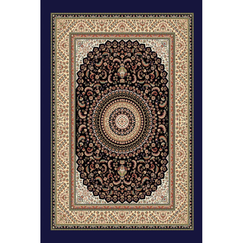 Premium Woven Area Rug, 5.9 x 9.2 Feet | 100% Polyester, 650 g/m² | Antibacterial, Non-Slip PVC Dot Underside, 0.3 in Pile Height | Machine Washable, 3D Digital Printing | Perfect for Living Room & Bedroom Decor