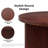 Mid-Century Modern Round Coffee Table-1007108450