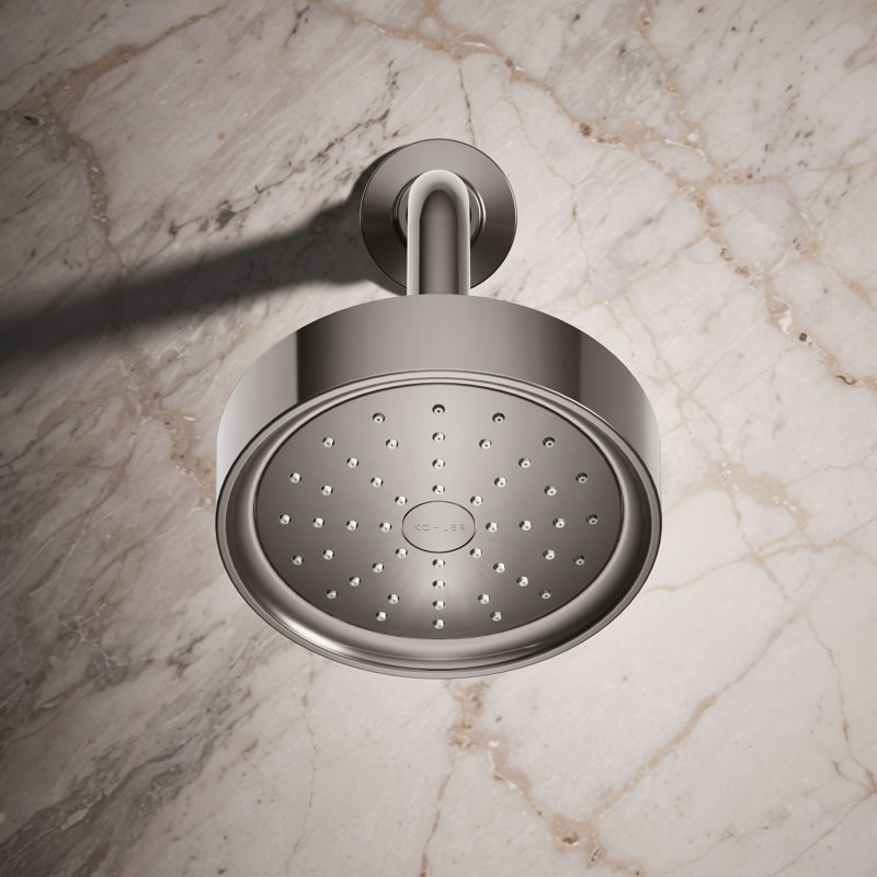 Pomme de douche 2,5 GPM Purist, Titane éclatant