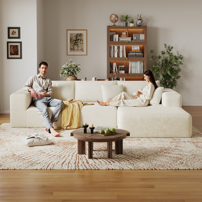 Canapé modulaire 108 po Cloud , Beige, Oui