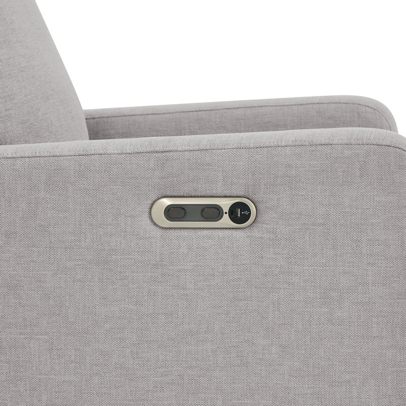 Harlowe Power Recliner With USB-A & Charging Port By Delta Children - Greenguard Gold Certified – Stain-Resistant Performance Fabric Is Oeko-TEX Standard 100 Certified, Ash