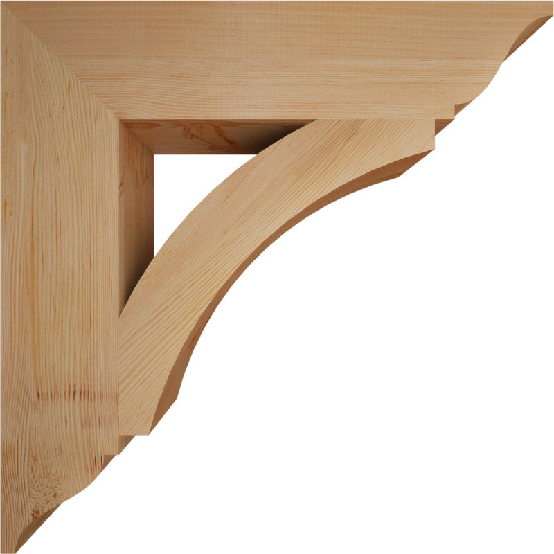 Thorton Traditional Bracket, Douglas Fir (Smooth), 28"H x 5.5"W x 28"D