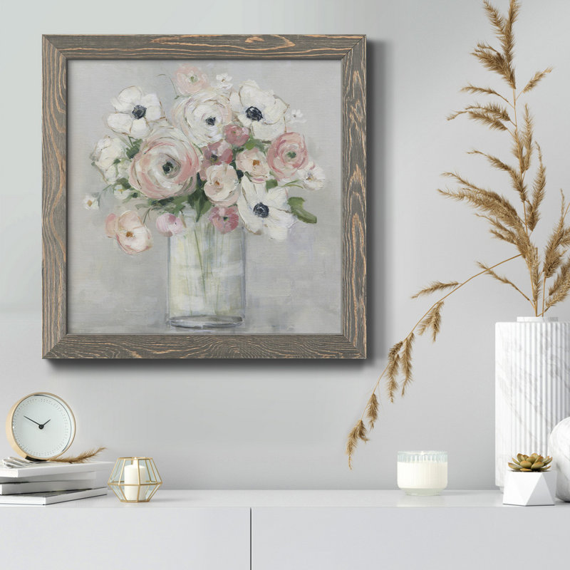 «Fall Giving Thanks» - Cadre photo, art textuel sur toile, H 31,5 po x l 31,5 po x P 1,5 po, Encadré gris