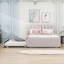 Lit plateforme tapissier avec panneau de particules et gigogne-1256723947-1256723479