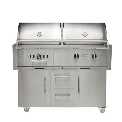 Coyote Outdoor 50" Natural Gas / Charcoal Hybrid Built-In NG Grill