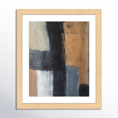 Calderon Karl Metallic Slate II Framed On Paper by Print